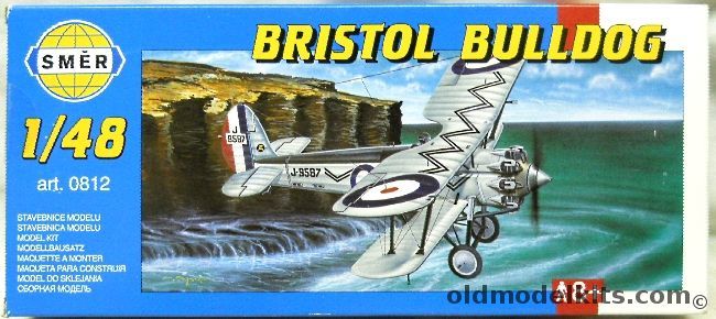 SMER 1/48 Bristol Bulldog Mk.IIA - RAF Squadron 16Home Defense 1932-37 - (ex Inpact / Pyro), 0812 plastic model kit